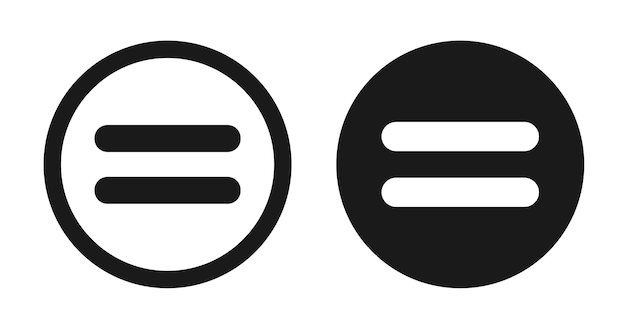 equal icon set flat illustration of equal vector icon equal sign symbol vector