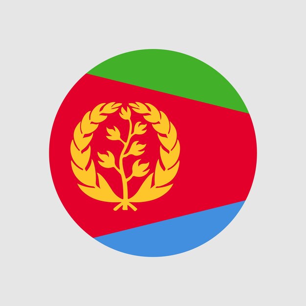 Eritrea Flag Sphere Vector