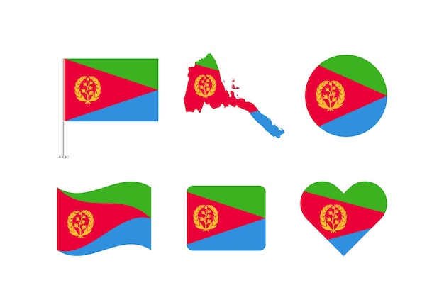 Eritrea Flags Collection