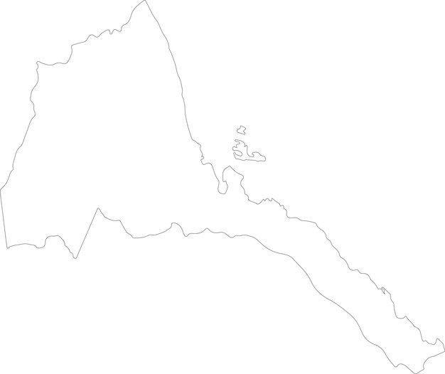 eritrea outline map