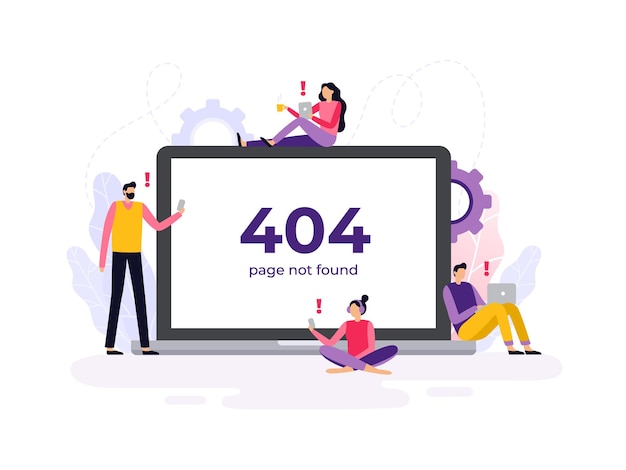 error 404 on the devices in flat design