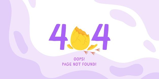 error 404 page not found website under development suitable for web landing page ui mobile app banner template vector illustration