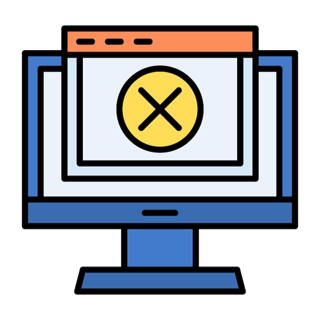 Error Flat Illustration
