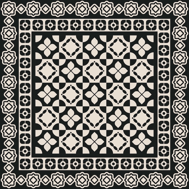 Ethnic batik kawung textile pattern 065