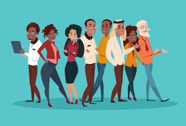 ethnic business people group 