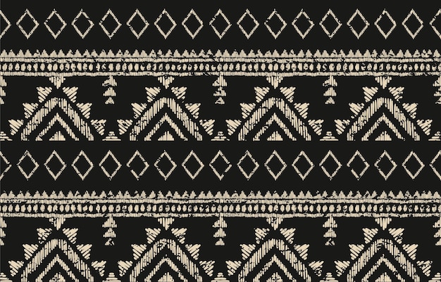 ethnic ikat seamless pattern in tribal aztec geometric ethnic ornament print ikat pattern style