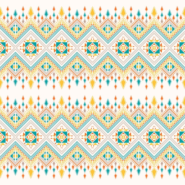 Ethnic vector pattern seamless illustration geometric traditional fabric geometric ornament
