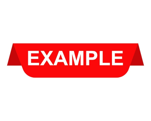 Example button example vector illustration Example sign icon badge