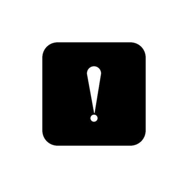 Exclamation interface icon set problem warning message vector symbol caution error sign important alert icon