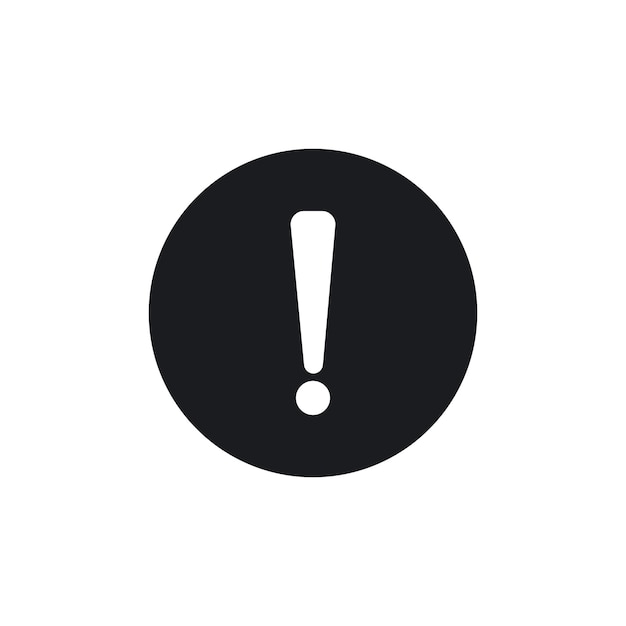 Exclamation interface icon set problem warning message vector symbol caution error sign important alert icon