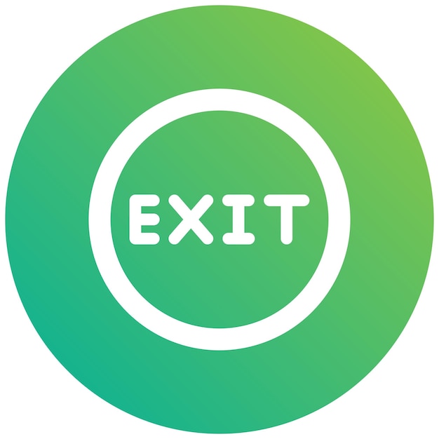 Exit Vector Icon Design Illustration