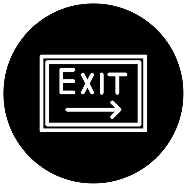 Exit Vector Illustration