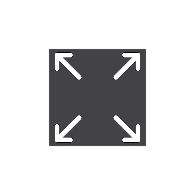 Expand icon Symbol mark in filled style