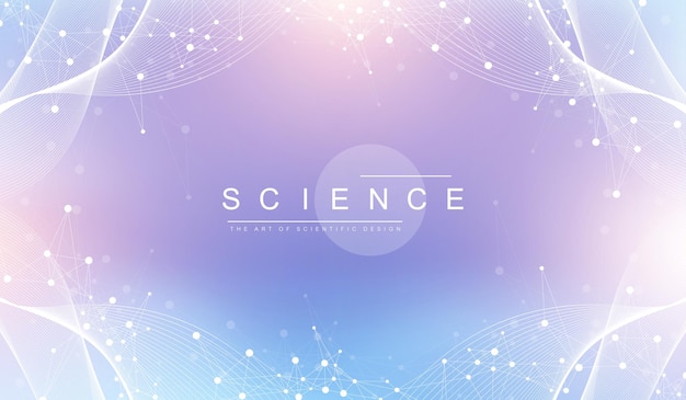 expansion of life. colorful explosion background with connected line and dots, wave flow. visualization quantum technology. abstract graphic background explosion, motion burst, vector illustration.