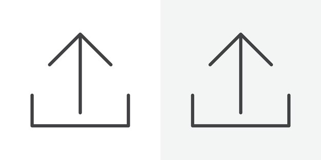 Export icon Outline vector sign
