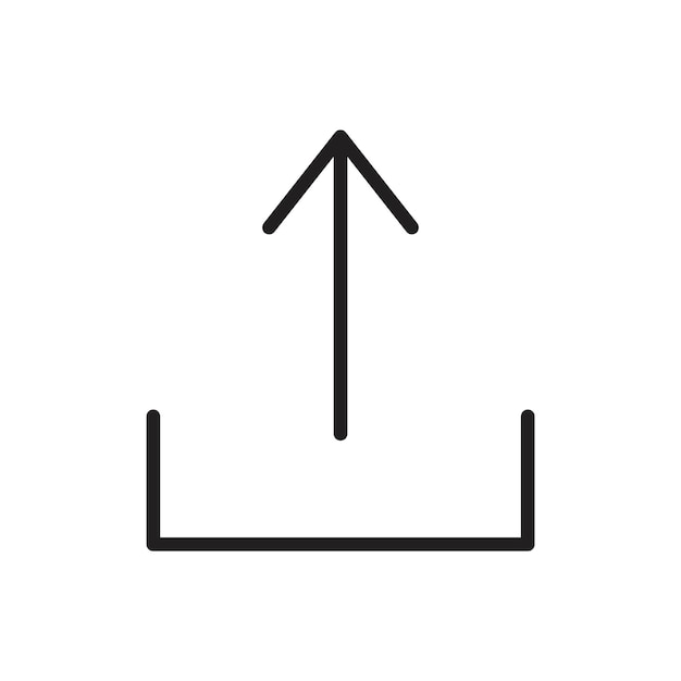 export icon simple thin outline