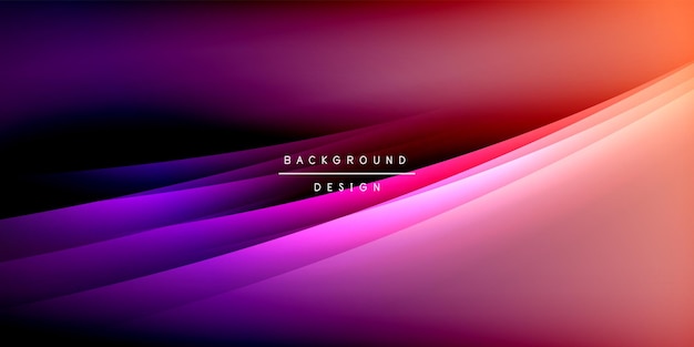 Expressive poster with shadow lines Features technology minimalist and business themes bright vibrant color schemes