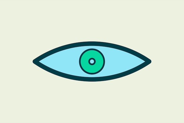 eye icon icon related to ui elements suitable for web site app user interfaceselement printable etc flat line icon style simple vector design editable