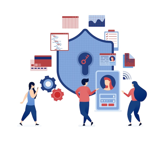Face recognition system for data security and user privacy protecting against data theft