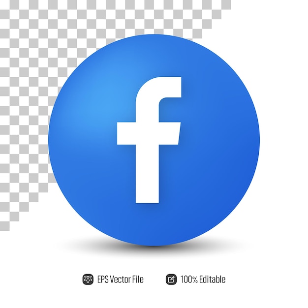 Facebook 3D Logo Icon