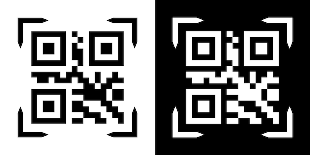 fake qr code scan me vector illustration