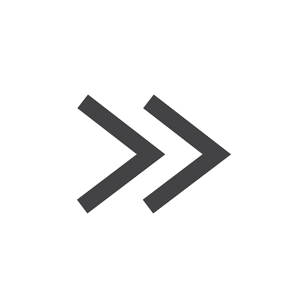 Fast forward icon Symbol mark in filled style