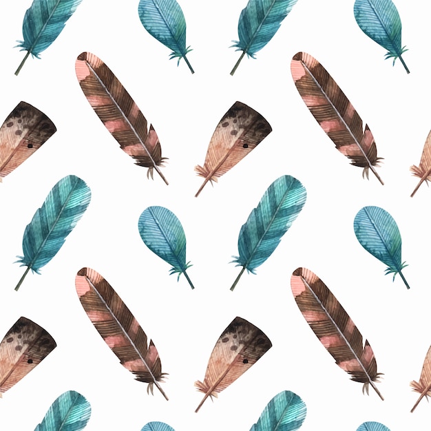 Feathers pattern background