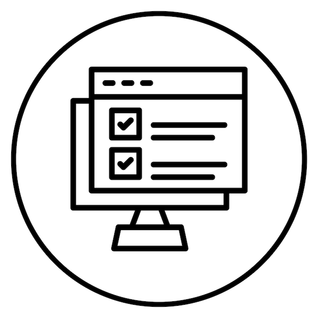 feature selection icon vector image can be used for data science
