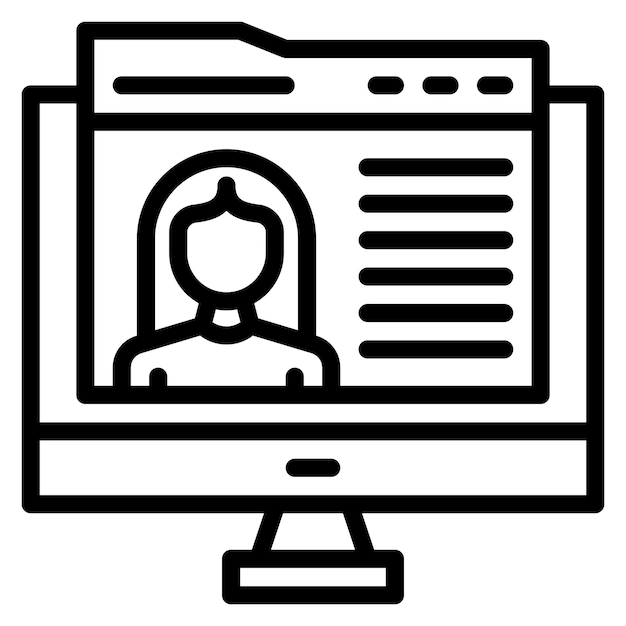 Female Blogger icon vector image Can be used for Video Blog
