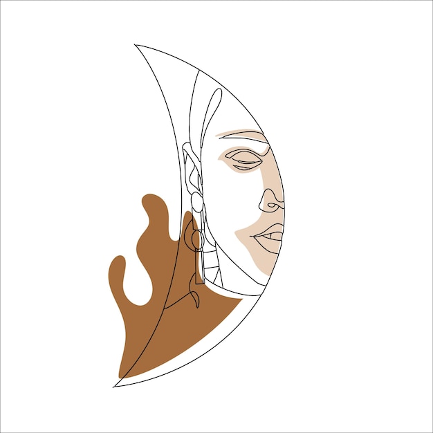 female body line drawing