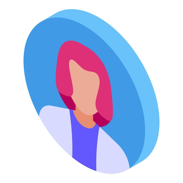 female doctor wearing lab coat posing in profile picture avatar