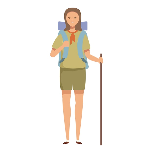 Female hiker ready for adventure