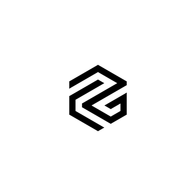 FG initial monogram vector icon illustration