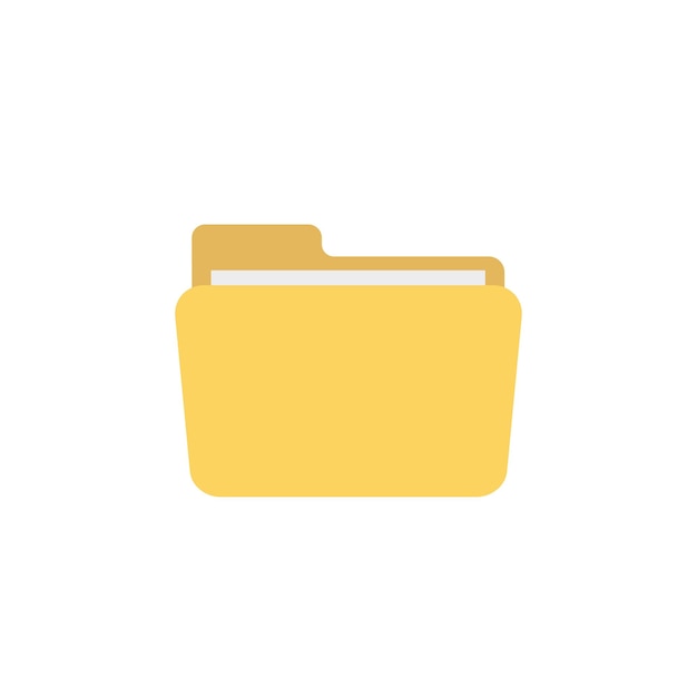 file folder in flat style on white background