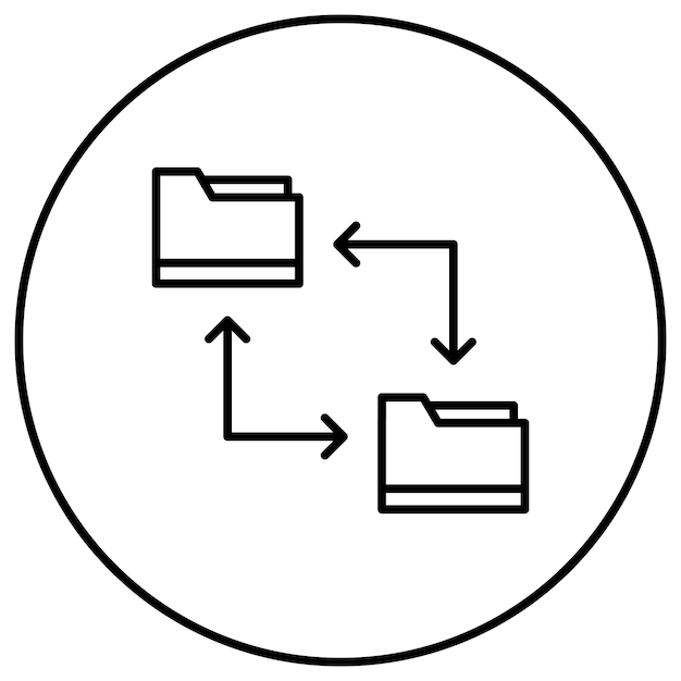 File Sharing icon vector image Can be used for Coding and Development