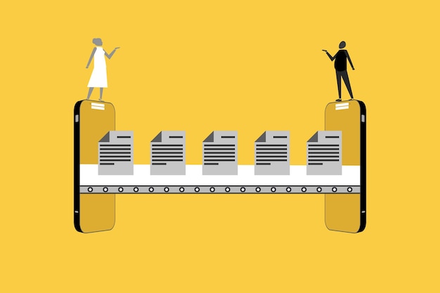 File transfer and data sharing Moving and copying a digital document from one folder to another Information exchange documentation and archive management