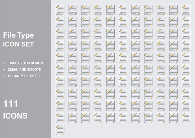 file type pt style Icons with White Background Free Vector