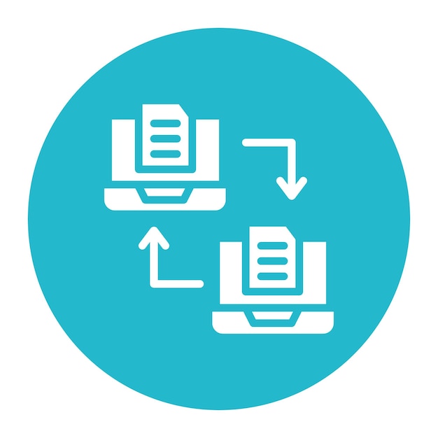 Files Exchange icon vector image Can be used for Crisis Mangement