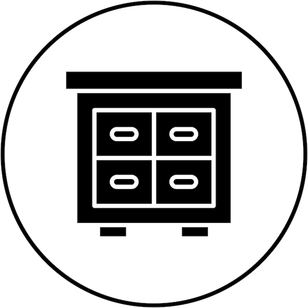 Filing Cabinet icon vector image Can be used for Productivity