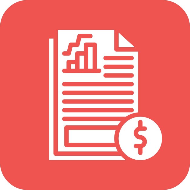 Financial Statements vector icon illustration of Accounting iconset