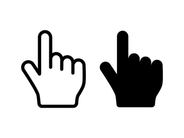 finger hand icon graphic vector design illustration