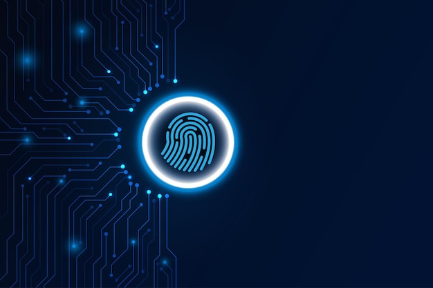 Fingerprint scan internet data storage database and data server with circuit board technology