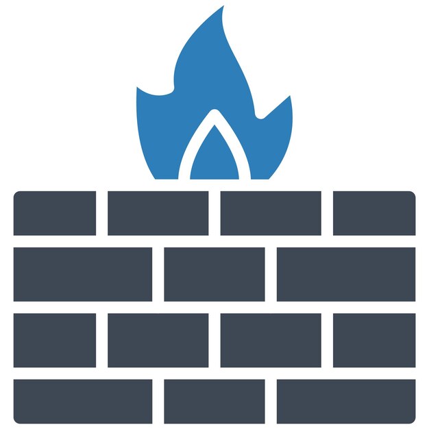 Firewall Vector Illustration Style