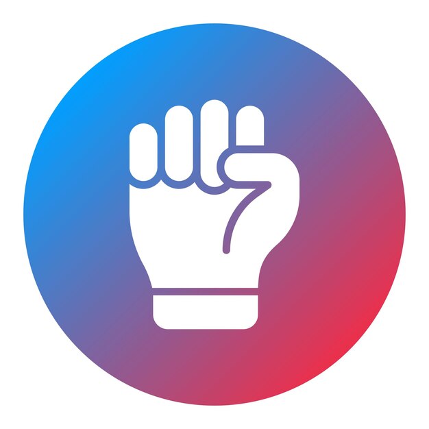 Fist icon vector image Can be used for Human Rights