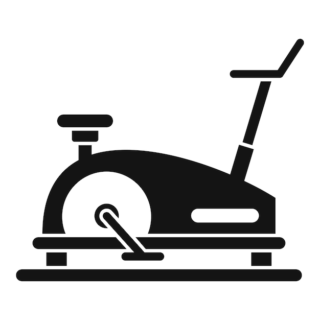 Fit exercise bike icon Simple illustration of Fit exercise bike vector icon for web design isolated on white background
