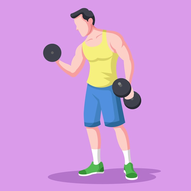 fitness vector art design