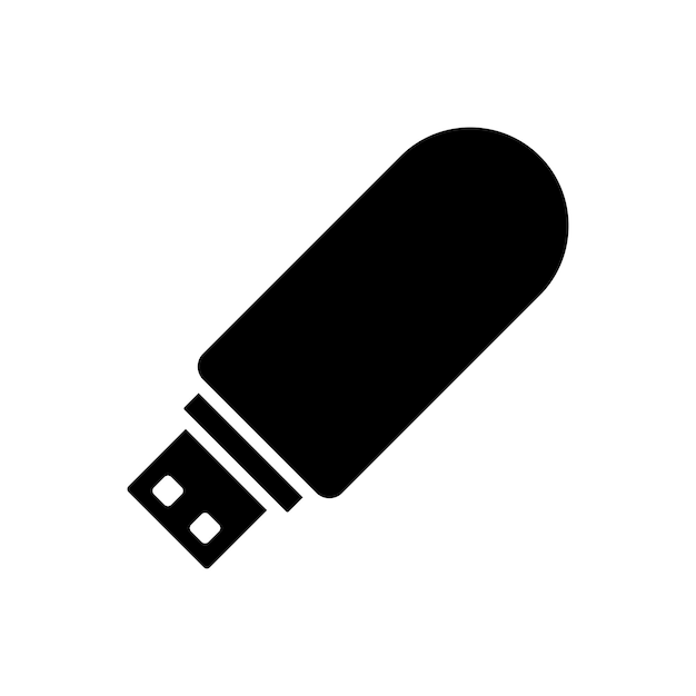 flash disk icon vector design template in white background
