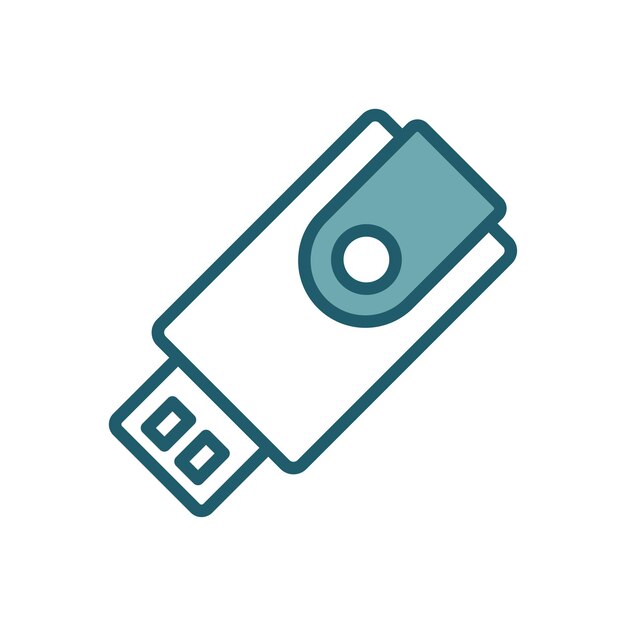 flash disk icon vector design template simple and clean