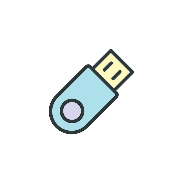 Flash Drive icon vector design templates simple and modern