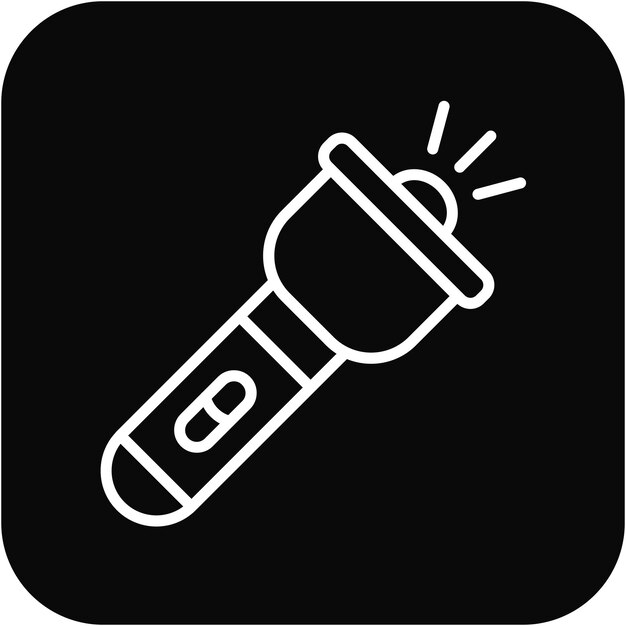 Flashlight vector icon Can be used for Adventure iconset